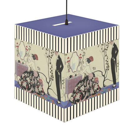 Le Grand Décolletage by George Barbier Light Cube Lamp