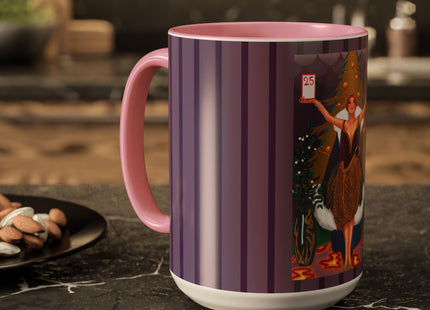 Countdown to Christmas Elegance Colorful Mugs (11oz, 15oz)