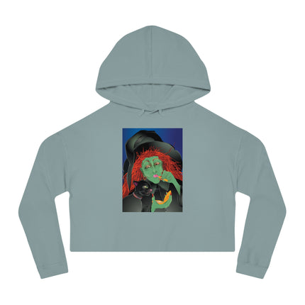 Mirror, Mirror A Witch's Touch Women’s Cropped Hooded Sweatshirt