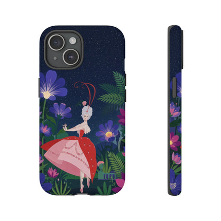 🌺✨ The Lady Of The Starlit Enchanted Garden Phone Case – Art Deco Floral Fantasy