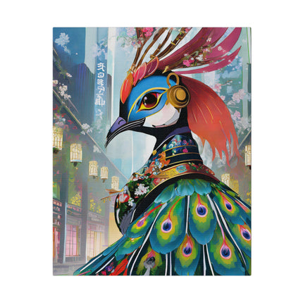 Techno Plumes Matte Canvas, Stretched, 0.75"