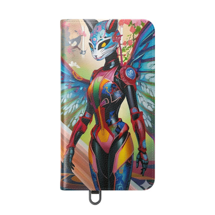 🦊🦋 Cyber Kitsune Butterfly Guardian Phone Case – Neon Magic & Digital Dreams