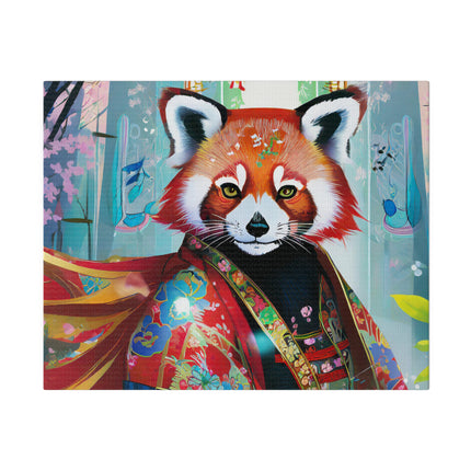 Cybernetic Red Panda Matte Canvas, Stretched, 0.75"