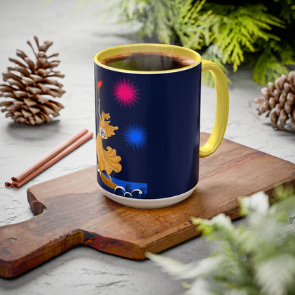 Liberty's Triumph Colorful Mugs – Art Deco Glory & Triumphant Spirit