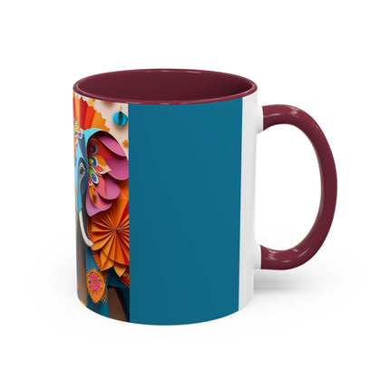 Elephant at an Autumn Festival Colorful Mugs (11oz, 15oz)
