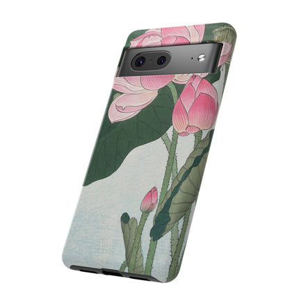 Blooming Lotus Flowers by Ohara Koson Phone Cases