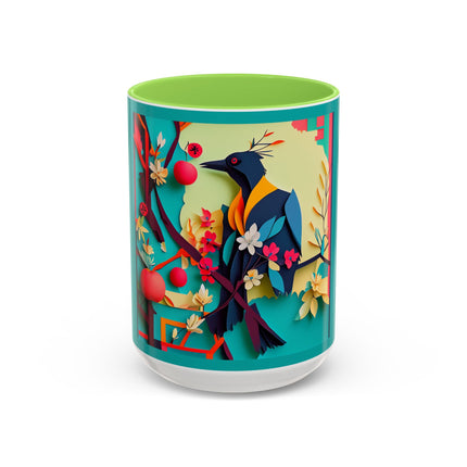 Curious Crow Colorful Mugs (11oz, 15oz)