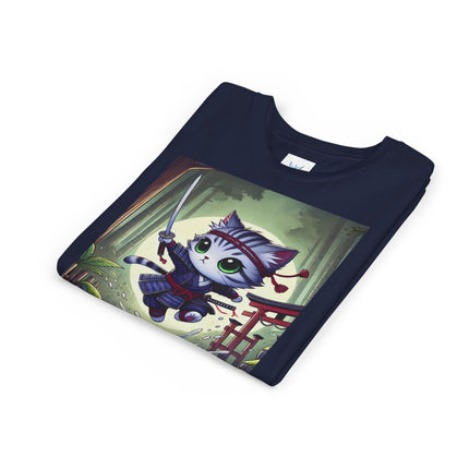 Moonlit Samurai Kitty Youth Short Sleeve Tee