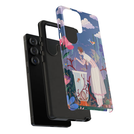 🐠🌸 The Enchanted Aquarium Garden Phone Case – Art Deco Underwater Fantasy