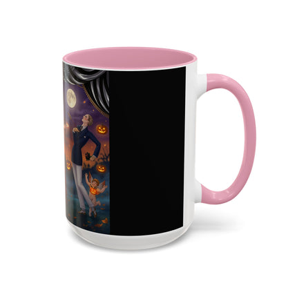 🏹🎃 Cupid's Arrow At Pumpkin Moon Manor Colorful Mug – Romantic Halloween Charm