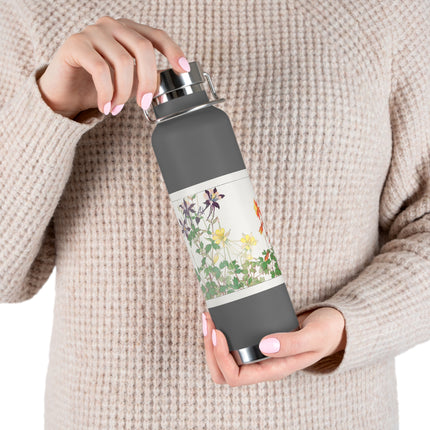 Aquilegia Flower by Tanigami Kônan Copper Vacuum Insulated Bottle, 22oz