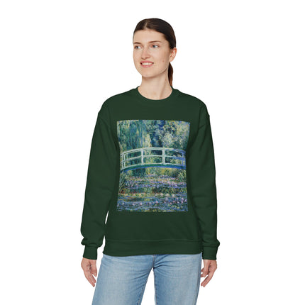 Water Lilies and Japanese Bridge by Claude Monet Heavy Blend™ Crewneck Sweatshirt