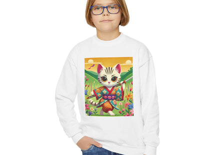 Samurai Kitten Youth Crewneck Sweatshirt