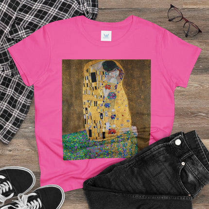 The Kiss by Gustav Klimt Women's Midweight Cotton Tee