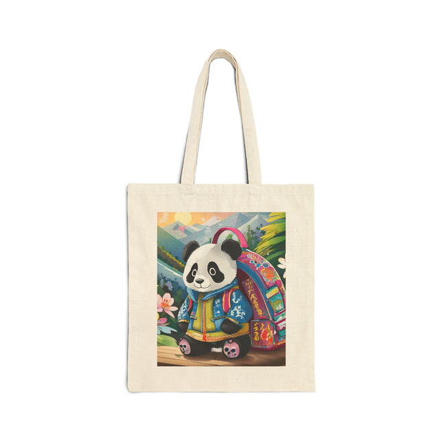 Baby Panda Cotton Canvas Tote Bag