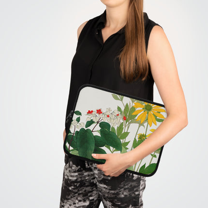 Clerodendrum & Rudbeckia by Tanigami Kônan Laptop Sleeve