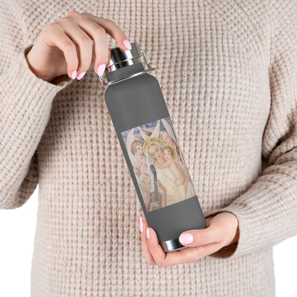 Madonna with Child Surrounded by Musical Angels by Gerda Wegener Copper Vacuum Insulated Bottle, 22oz