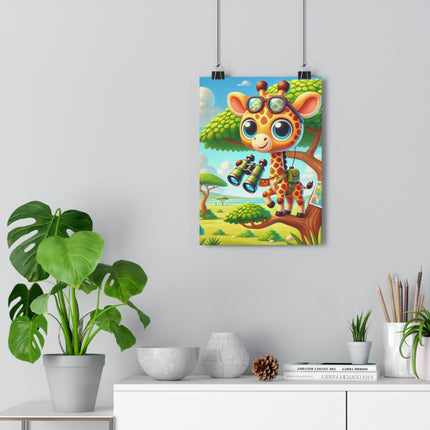 Giraffe Lookout Giclée Art Print