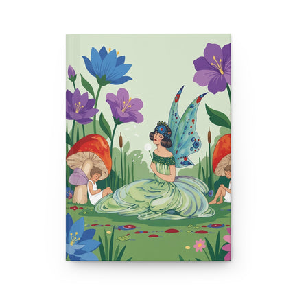 🧚🌸 The Fairy Of The Wishing Garden Hardcover Journal – Art Deco Fashion Illustration
