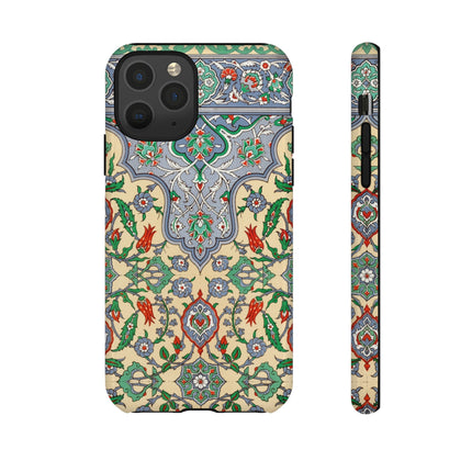 Arabic Art Pattern, Plate by Emile Prisse d’Avennes Phone Cases