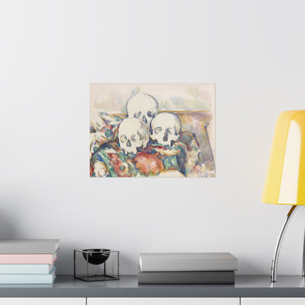 The Three Skulls by Paul Cézanne Matte Horizontal Posters