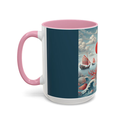 Ladies by the Quiet Sea Colorful Mugs (11oz, 15oz)