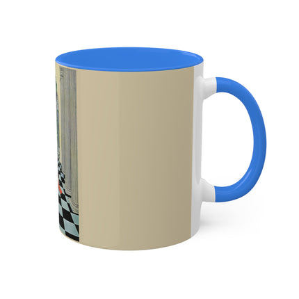 Cadmus Beheld a Female Figure by Virginia Frances Sterrett Colorful Mugs, 11oz