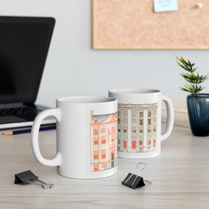 Amsterdam Canal Houses by Johan Teyler Ceramic Mug 11oz
