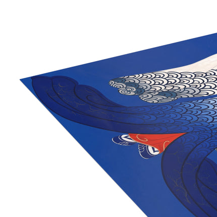 🌊👘 The Lady Of The Blue Waves Postcard Bundles – Art Deco Fashion Elegance