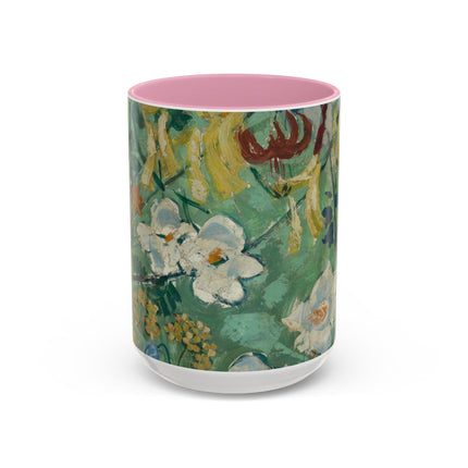 Flowers by August Babberger Colorful Mugs (11oz, 15oz)