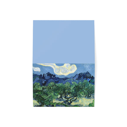 Olive Trees by Vincent Van Gogh Greeting Cards (1, 10, 30, and 50pcs)