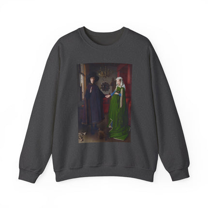 Arnolfini Portrait by Jan Van Eyck Heavy Blend™ Crewneck Sweatshirt