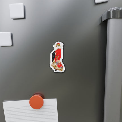 Japanese Woman by Hosoda Eishi Die-Cut Magnets (5 Sizes)