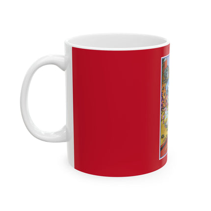 Naughty Bonzo Unleashed: A Playful Tangle of Ink and Mischief Ceramic Mug 11oz