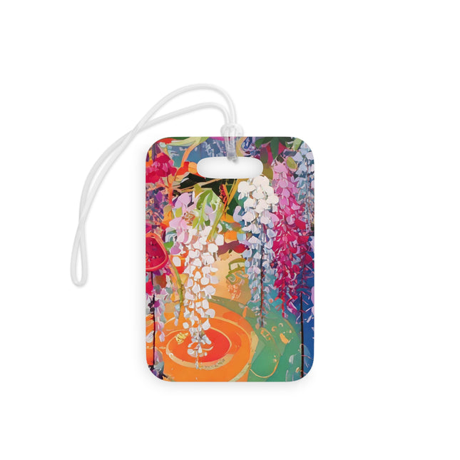 Golden Wisteria Elegance Luggage Tags