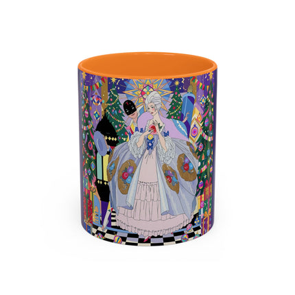 🎄✨ The Lady Of The Christmas Ornament Colorful Mug – Art Deco Holiday Fantasy