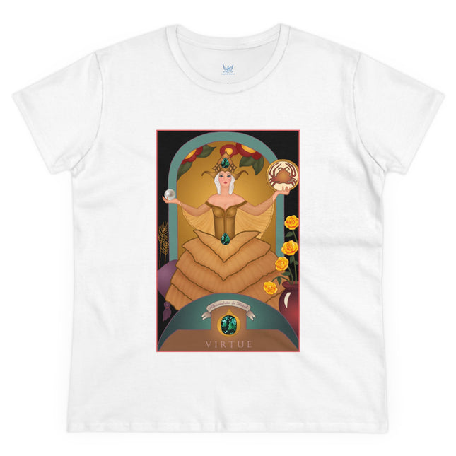 June & Pearl, Alexandrite (from the Gem Series) by Sofia Chiostri Women's Midweight Cotton Tee