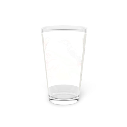 Woodpecker & Tulip Pint Glass – Vibrant Spring & Bold Beauty