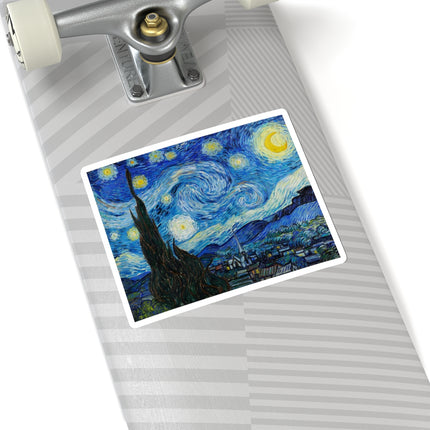 The Starry Night by Vincent Van Gogh Kiss-Cut Stickers (4 Sizes)
