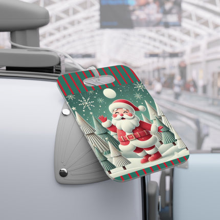 Santa's Joyful Night Luggage Tag