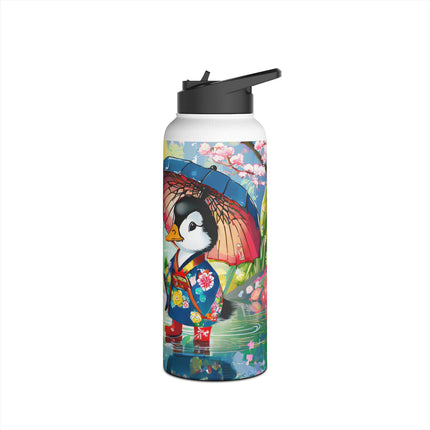 Rainy Day Ducks Stainless Steel Water Bottle