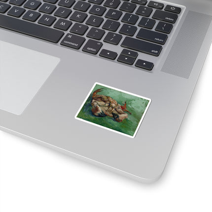 Crab on its Back by Vincent Van Gogh Kiss-Cut Stickers (4 Sizes)