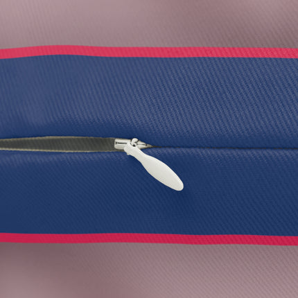 Smoke and Secrets: A Glamorous Encounter in Prohibition Era Spun Polyester Lumbar Pillow