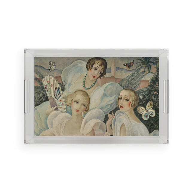 Les Femmes Fatales by Gerda Wegener Acrylic Serving Tray