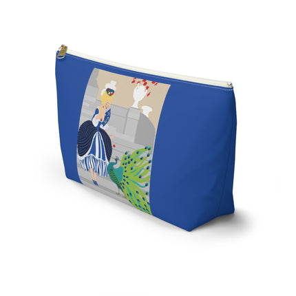 Peacock Courtesan Cosmetic Bag – Whimsical Elegance & Royal Splendor