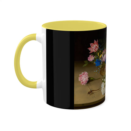 Flower Still Life by Ambrosius Bosschaert Colorful Mugs, 11oz