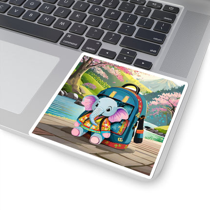 Baby Elephant Kiss-Cut Stickers (4 Sizes)