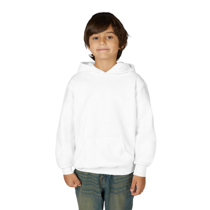Playful Kitten in the Tea Room Youth Hooded Sweatshirt – Curiosity, Charm & Cozy Comfort
