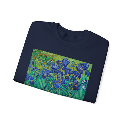 Irises by Vincent Van Gogh Heavy Blend™ Crewneck Sweatshirt