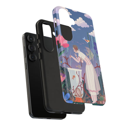 🐠🌸 The Enchanted Aquarium Garden Phone Case – Art Deco Underwater Fantasy
